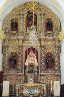 Vista del retablo mayor