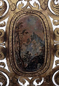 Paisaje; Pintura mural del intradós