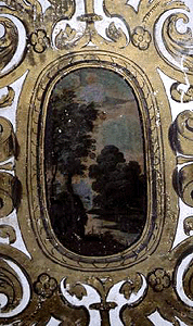 Paisaje; Pintura mural del intradós