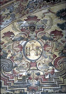 Ornamentación; Pintura mural de los pies de la iglesia