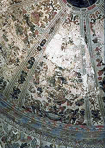 San Gregorio; Pintura mural de la c&uacute;pula
