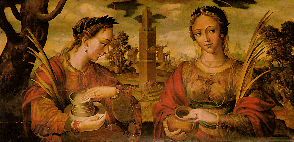 Santas Justa y Rufina. Autor: Hernando de Esturmio (Se abrirá en una nueva ventana)