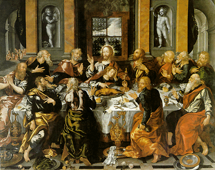 Última cena. Óleo sobre lienzo