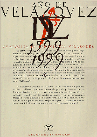 Cartel del Symposium Internacional de Velázquez