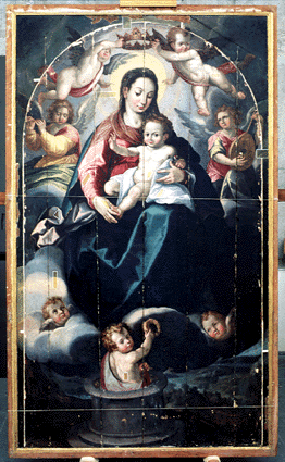 Virgen del Valle o del Pozo Santo. Después de la limpieza (Se abrirá en una nueva ventana