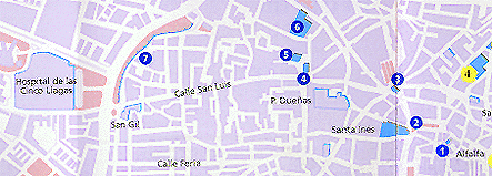 Sevilla. Mapa asociado a la sección 'El paisaje de la infancia'