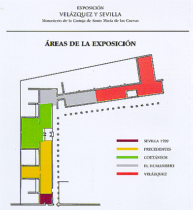 Plano Áreas de Exposición 'Velázquez y Sevilla' 