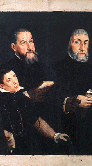 Detalle de Retratos de Don Diego Caballero y Alonso Caballero con su hijo (Se abrirá en una nueva ventana)