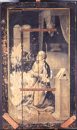 Virgen Anunciada (Antes de la limpieza)